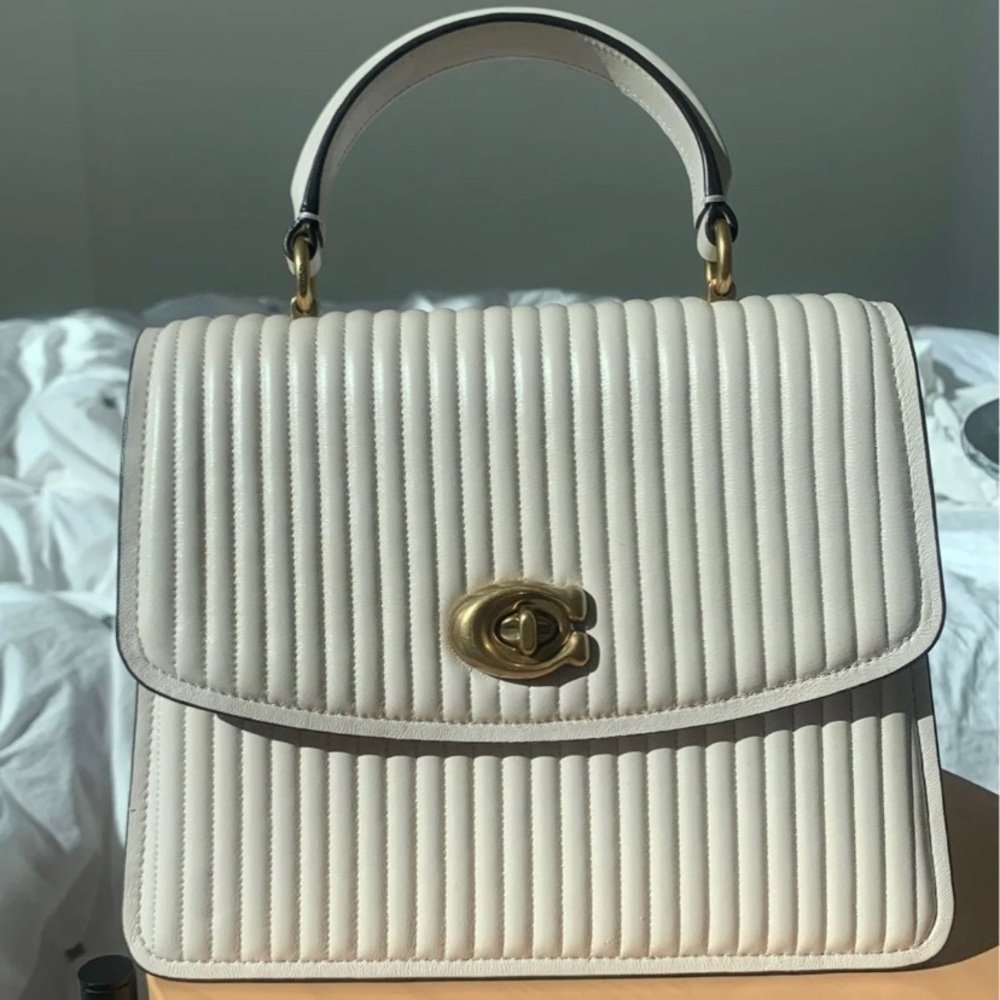 Coach Parker Top Handle With Quilting Gem